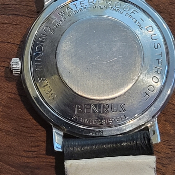 Benrus ⭐️⭐️⭐️ Self-winding Date Waterproof Dustproof #7026 Series Watch - Picture 3 of 6